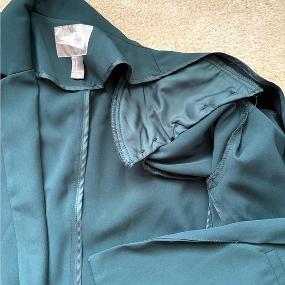 Forever 21 Green Blazer Structured Suit Jacket - Picture 3 of 4